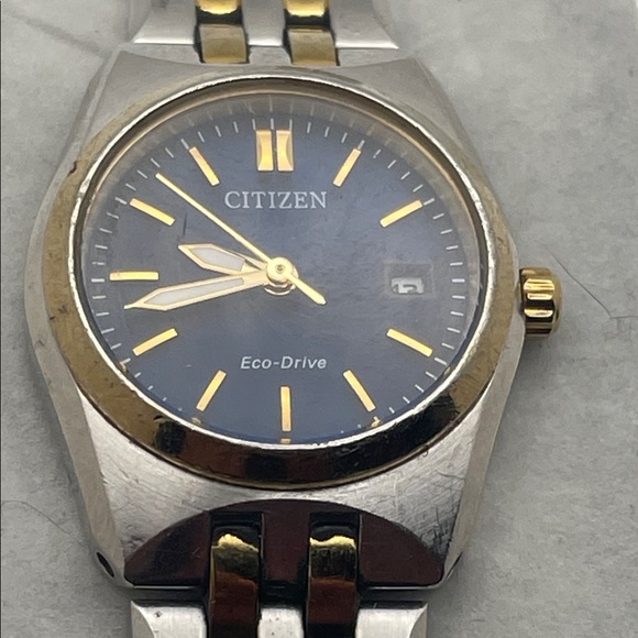 Citizen Eco-Drive Blue and Gold Watch